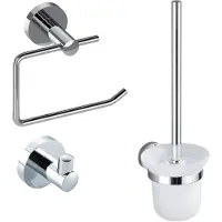 FortiFura Calvi Toiletset 3-delig - chroom SW639922 SW639924 SW639923