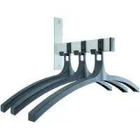 Vepa Bins Wandgarderobe met 3 nylon haken en hangers