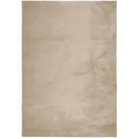 vidaXL Vloerkleed HUARTE laagpolig zacht wasbaar 120x170cm zandkleurig