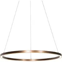 QAZQA Hanglamp brons 80 cm incl. LED 3-staps dimbaar - Girello