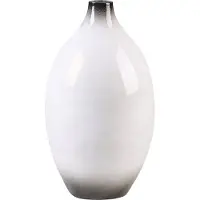 Beliani BAEZA - Decoratieve vaas - Wit - 36 cm - Terracotta