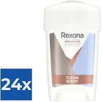 Rexona Maximum Protection - Deodorant - Stick - Clean Scent - 45ml x 24