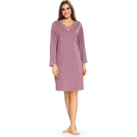 Comtessa Nachthemd 'Grape Bellevue' - Lange Mouw - Maat 44