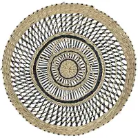 Mars & More zeegras muur mandje zwart opengewerkt 40cm*