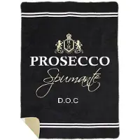 Mars & More plaid wijn prosecco zwart 150x200cm