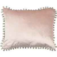 Mars & More half kussen fluweel pom pom blush pink 35x45cm*