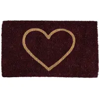 Mars & More kokosmat handgeweven hart rood 75cm