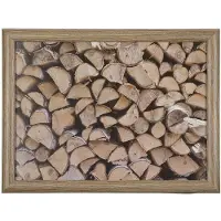 Mars & More schootkussen openhaard hout 43cm