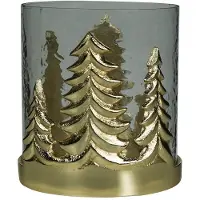 Mars & More windlicht hert champagne goud small