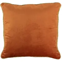Mars & More kussen fluweel goud oranje 45x45cm