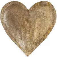 Mars & More schaal hart mango hout 20cm