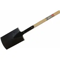 Idealspaten-bredt Pioneer Building Sponsor Gärtner Vorm Zwart poeder gecoat met stapas T-steel 85 cm
