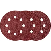 Wolfcraft 2259100 Excenterschuurpapierset Met klittenband, Geperforeerd Korrelgrootte (num) 80, 120, 240 (Ø) 125 mm 25 stuk(s)