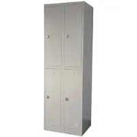 Ivol Lockerkast Grijs - 60x185 cm - 4 lockers