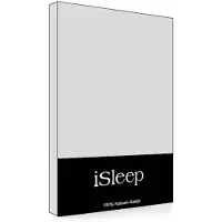 ISleep Kussenslopen Satijn Katoen - 2 Stuks - Zilver