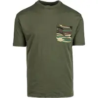 Fostex T-shirt camo pocket groen XL