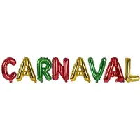Partyxplosion Folieballon Carnaval Rood / Geel / Groen