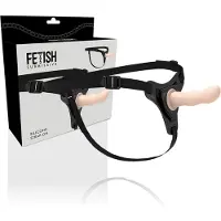 Fetish Submissive HARNESS | Silicone Strap-on Flesh 12.5 Cm G-spot