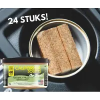 California Scents - Carairfreshner - Beverly Hills Bergamot - 24 stuks! - met GRATIS doseerdeksel