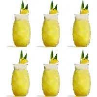 Cookinglife Cocktailglazen / Tiki Ananas Glazen - 400 ml - 6 stuks