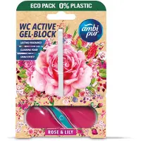 Ambi Pur 2+2 Gratis: Toiletblok Roos & Lelie