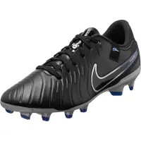 Nike Legend 10 Academy FG/MG Voetbalschoenen Senior Zwart - Zilver - Blauw 42 1/2