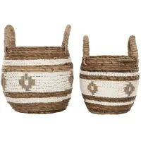 MUST Living Basket Cuzco, set of 2,37xØ28 cm / 41xØ36 cm