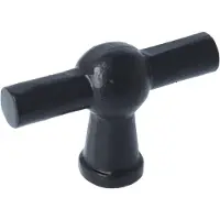 ODShop Kraanknopje IJzer zwart 67 mm