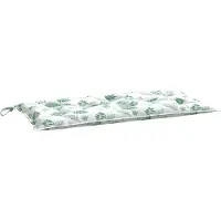 vidaXL Tuinbankkussen 100x50x7 cm oxford stof bladpatroon