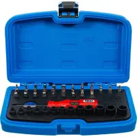 Bgs Schroevendraaiers, Slagschroevendraaierset aandrijving externe vierkantaandrijving 6,3 mm (1/4") 36 st. (Extern vierkant)
