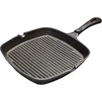 Cast iron Grillpan Zwart 23 X 23 X 3 Cm