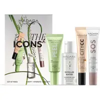 Mádara Gezichtsverzorging Verzorging LightCadeauset Micellair water 50 ml + verhelderend AHA peelingmasker 17 ml + SOS Hydra Recharge gezichtscrème 20 ml + City CC Hyaluronic Anti-vervuilingscrème SPF