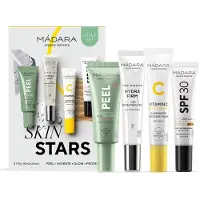 Mádara Gezichtsverzorging VerzorgingLightCadeauset Peel Creamy Clay AHA Peel Mask 17 ml + Hydra Firm Hyaluron Concentrate Jelly 15 ml + Vitamin C Illuminating Recovery Cream 15 ml + SPF30 Sunscreen 10