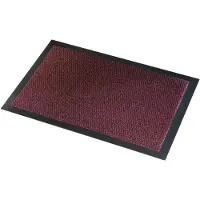 Wicotex Deurmat-schoonloopmat Faro 60x80cm zwart rood