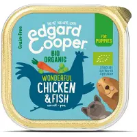 Edgard & Cooper 17x Kuipje Vers Vlees Puppy Hondenvoer Bio Kip - Vis 100 gr