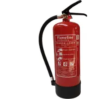 Flameline Poederblusser 6 kilo - poeder brandblusser - brandklasse ABC - Incl. wandbeugel en keuringssticker