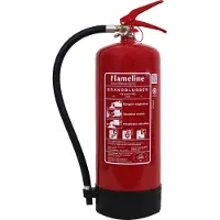 Flameline Poederblusser 9 kilo - poeder brandblusser - brandklasse ABC - Incl. wandbeugel en keuringssticker