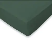 Eleganzzz Hoeslaken Jersey Katoen Stretch 35cm Hoge Hoek - dark green 160x210/220cm - 180x200cm