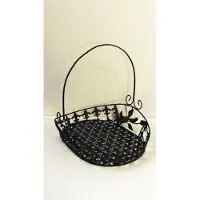 Boltze Mandje - Met handvat - Smeedijzer - Landelijk - Bruin - 40x31x37cm