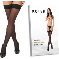 Kotek - H007 Hold up kousen - L/XL - Zwart