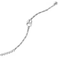 The Jewelry Collection Zilver Gerhodineerde Armband hartjes - valentijns cadeau voor haar
