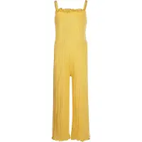 Koko Noko jumpsuit geel Meisjes Katoen Vierkante hals Effen - maat 86