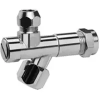 Raminex hoekstopkraan met filter 15x10mm knel v wastafel bidet en toilet reservoir 1200005