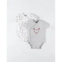 Noukie'S -2 pack - Rompertjes korte mouw - Unie - Nouky - 12 maand 80