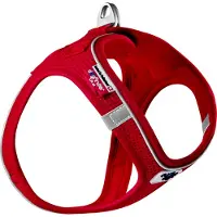 Curli Magneetvest Hondentuig Luchtmazig Rood L (L, Hond, Algemeen), Kraag + Leiband