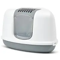 Savic - Lichtgrijs / Wit - Kattentoilet Nestor Corner