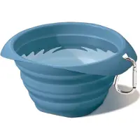 Kurgo Collaps A-Bowl - Opvouwbare Reisvoerbak - Hondenvoerbak - Blauw