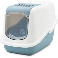 Savic Beeztees kattenbak Nestor Blauw/Wit 56 x 39 x 39 cm