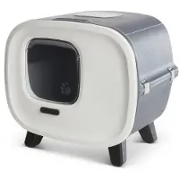 Savic kattenbak mira deluxe antraciet/wit