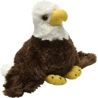 Wild republic knuffel zeearend junior 18 cm pluche bruin/wit